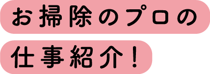 お掃除のプロの仕事紹介！